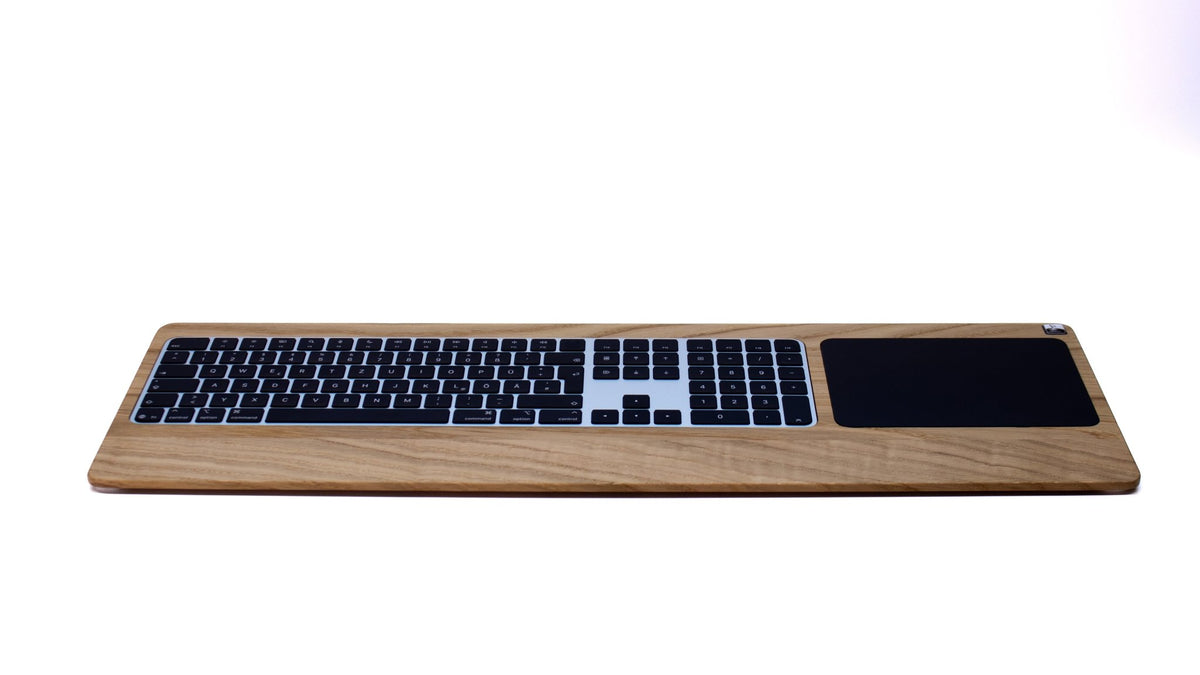 Numeric TrackpadTray 2021 aus Eichenholz - Halterung für Apple Magic Keyboard mit Ziffernblock und Touch ID und Trackpad (ab 2021) - WOODYS