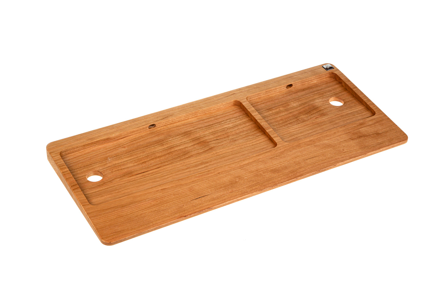 TrackpadTray 2021 aus Kirschbaumholz - Halterung für Magic Keyboard mit Touch ID und Magic Trackpad (ab 2021) - linkshändig