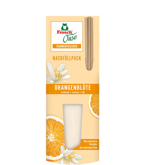 Raumduft - Vase aus Massivholz mit Glaseinsatz