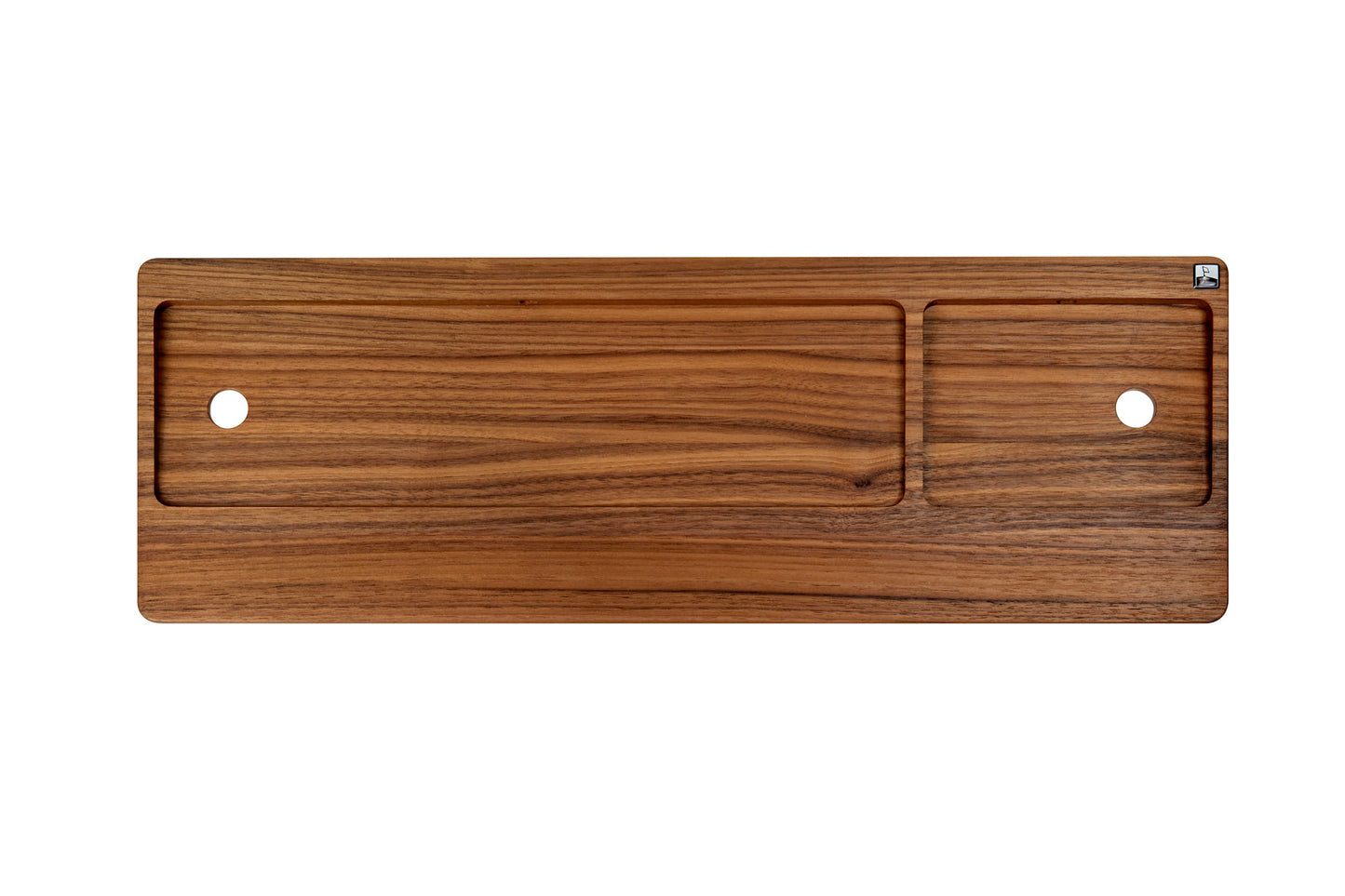 Numeric TrackpadTray 2021 aus Nussbaumholz - Halterung für Apple Magic Keyboard mit Ziffernblock und Touch ID und Trackpad (ab 2021)