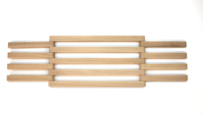 faltbarer Untersetzer aus Holz - rund - für z.B. Töpfe, Pfannen, Bräter oder Auflaufformen