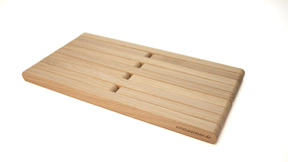 faltbarer Untersetzer aus Holz - rund - für z.B. Töpfe, Pfannen, Bräter oder Auflaufformen