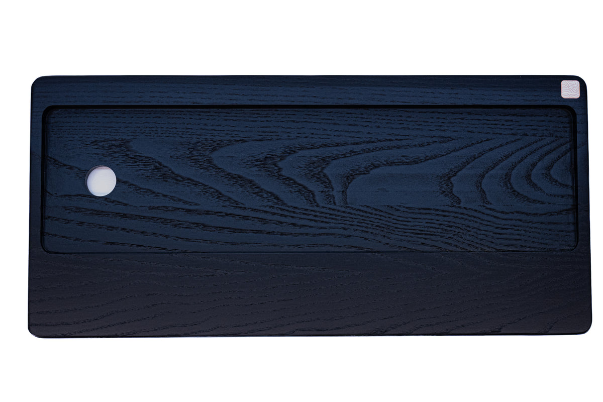 Numeric Mono Tray 2021 – Eschenholz Keyboard Tray | Schwarz oder Weiß lackiert | Magic Keyboard mit Touch ID