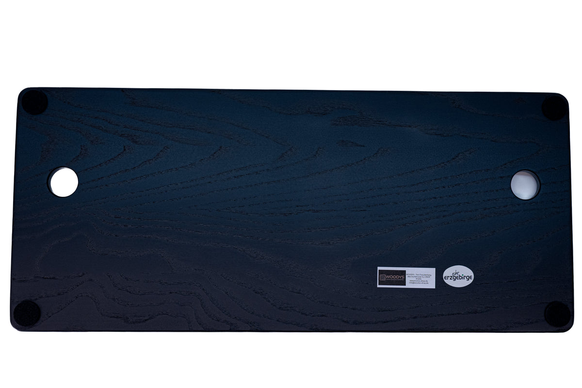Trackpad Tray 2021 – Eschenholz Keyboard Tray | Schwarz oder Weiß lackiert | Magic Keyboard mit Touch ID und Magic Trackpad