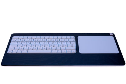 Trackpad Tray 2021 – Eschenholz Keyboard Tray | Schwarz oder Weiß lackiert | Magic Keyboard mit Touch ID und Magic Trackpad