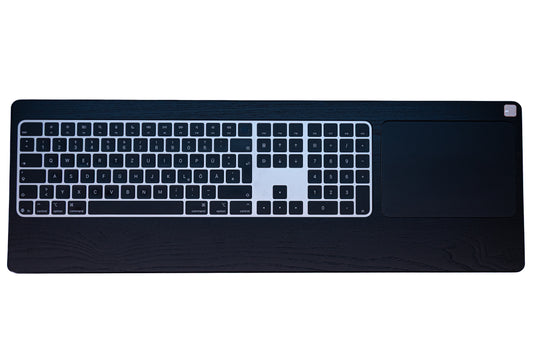 Numeric Trackpad Tray 2021 – Eschenholz Keyboard Tray | Schwarz oder Weiß lackiert | Magic Keyboard mit Touch ID und Magic Trackpad