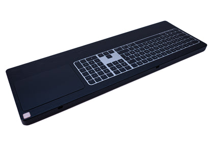 Numeric Trackpad Tray 2021 – Eschenholz Keyboard Tray | Schwarz oder Weiß lackiert | Magic Keyboard mit Touch ID und Magic Trackpad