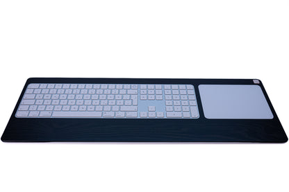Numeric Trackpad Tray 2021 – Eschenholz Keyboard Tray | Schwarz oder Weiß lackiert | Magic Keyboard mit Touch ID und Magic Trackpad