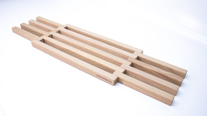 faltbarer Untersetzer aus Holz - eckig - für z.B. Töpfe, Pfannen, Bräter oder Auflaufformen