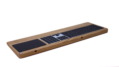 Numeric TrackpadTray 2021 aus Eichenholz - Halterung für Apple Magic Keyboard mit Ziffernblock und Touch ID und Trackpad (ab 2021)