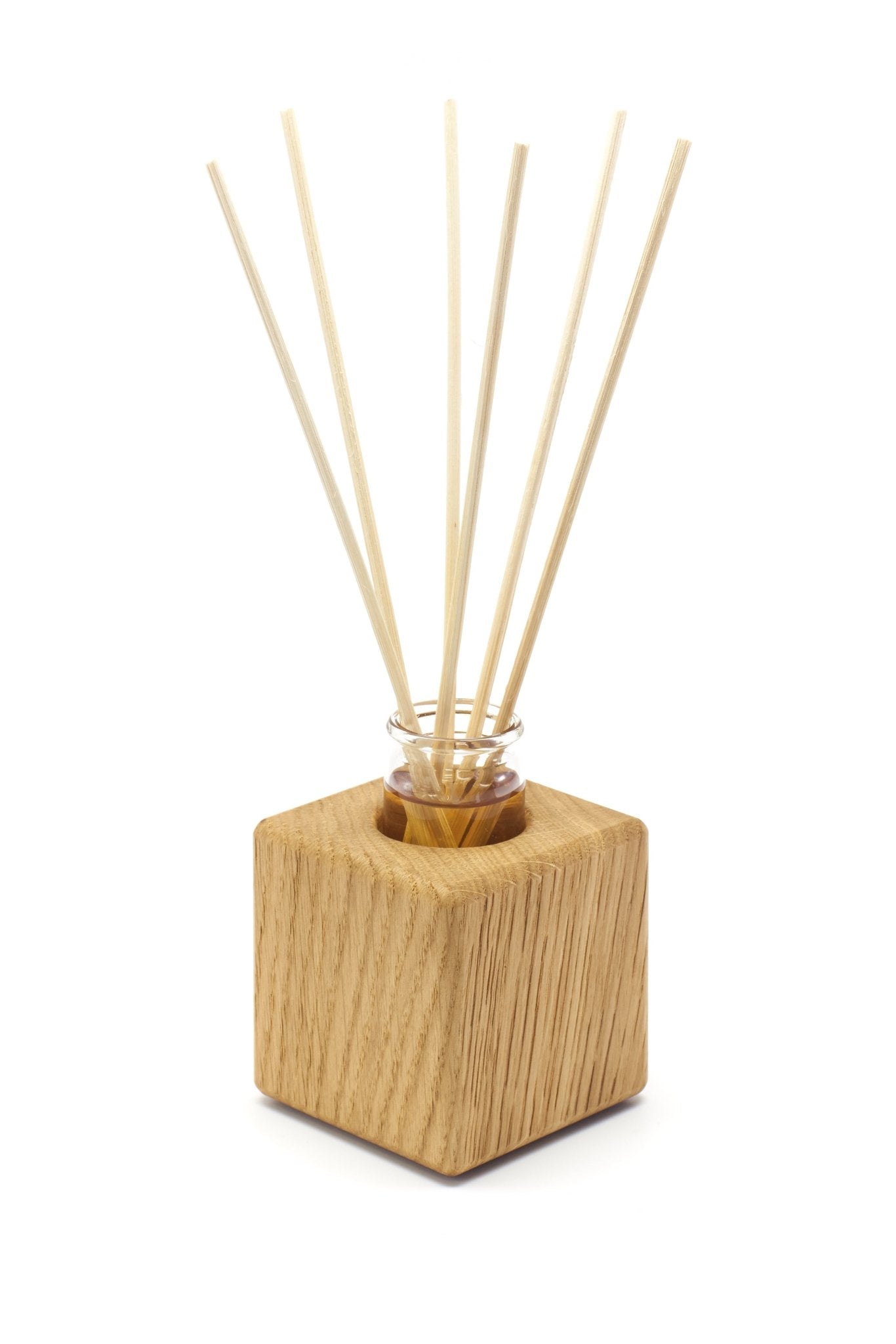 Raumduft - Vase aus Massivholz mit Glaseinsatz - WOODYS