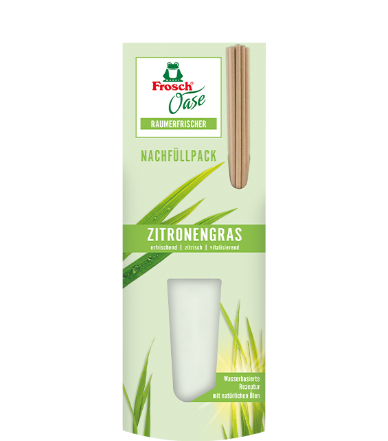 Raumduft - Vase aus Massivholz mit Glaseinsatz